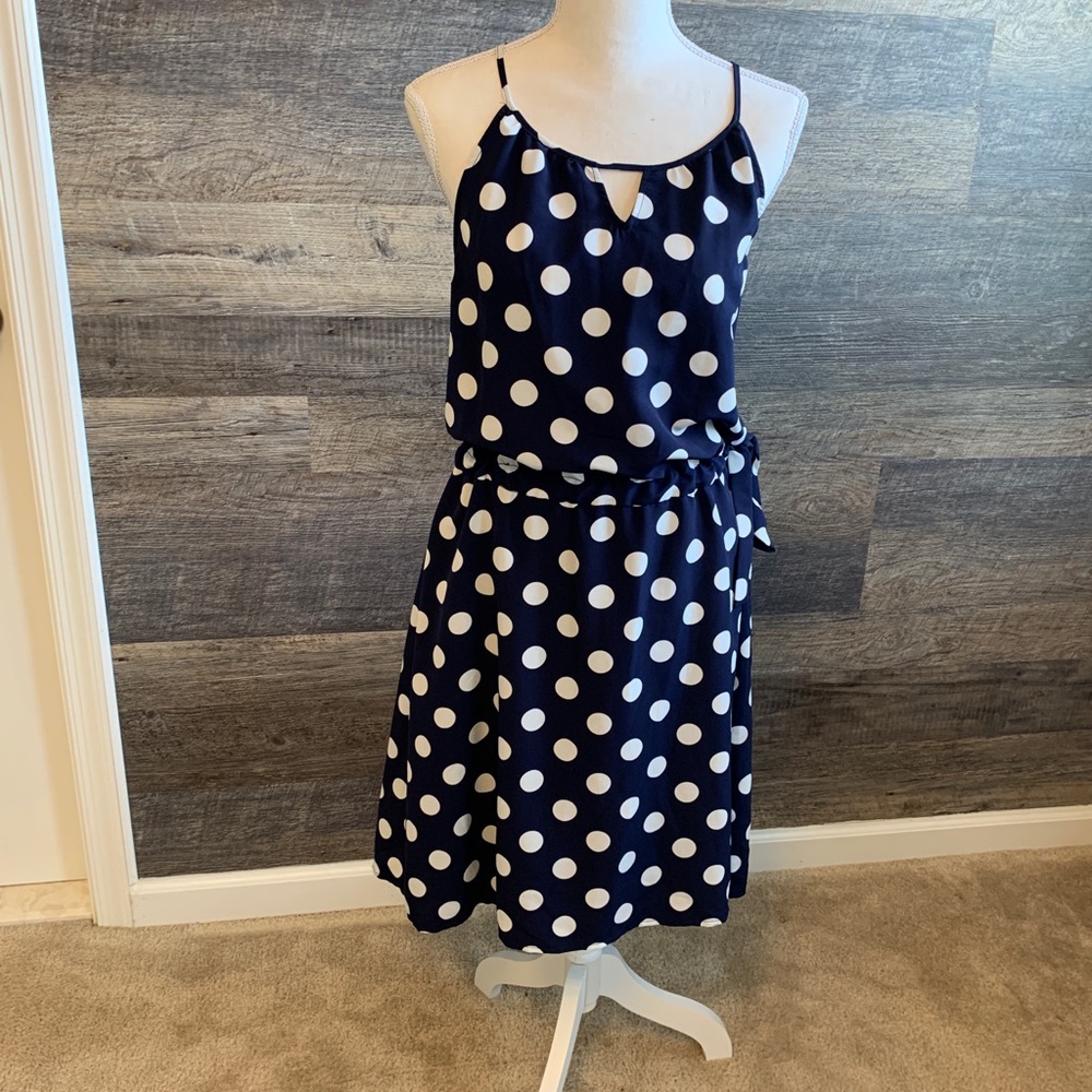 Casual Navy and White dress